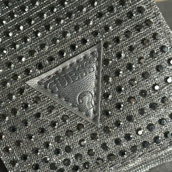 GUESS Black Rhinestone Platform Slides - Picture 6 of 8